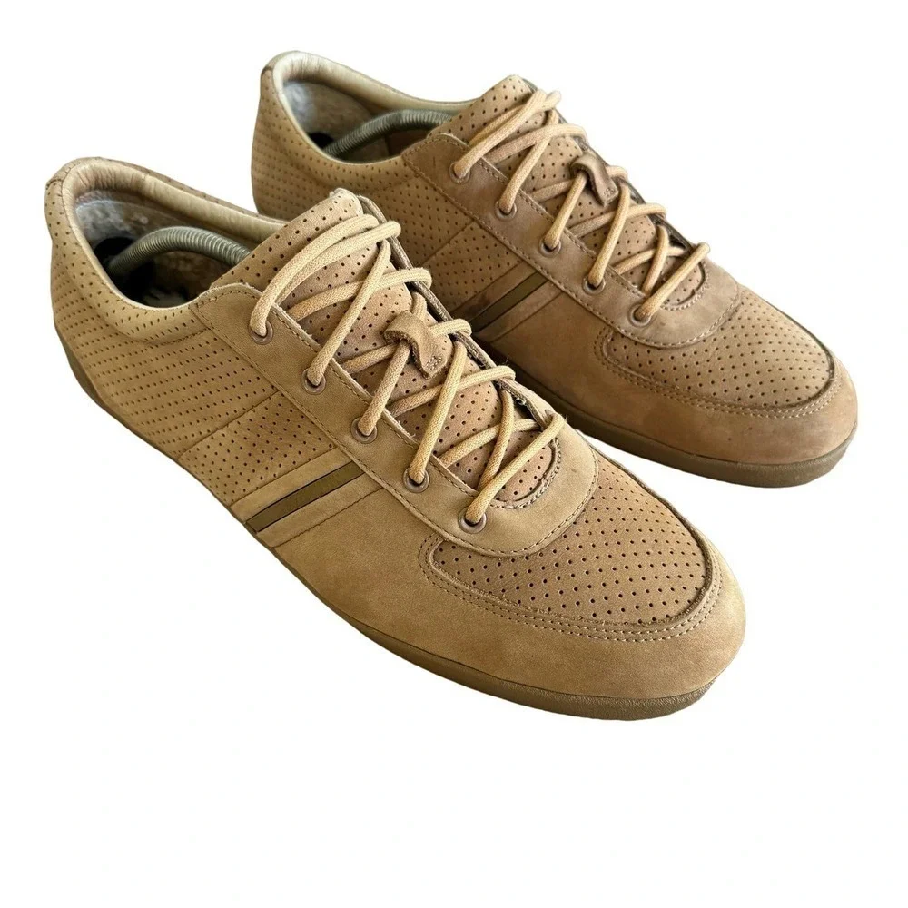 UGG MEN BROOK-LIN PERFORATED LEATHER SNEAKER Size  11.5